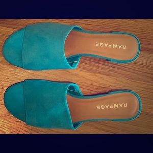 Size 8.5 Rampage Sadaya Turquoise Shoes.